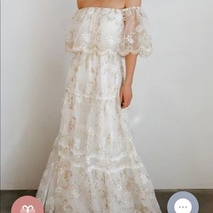 New with tags off the shoulder dress. Bump friendly